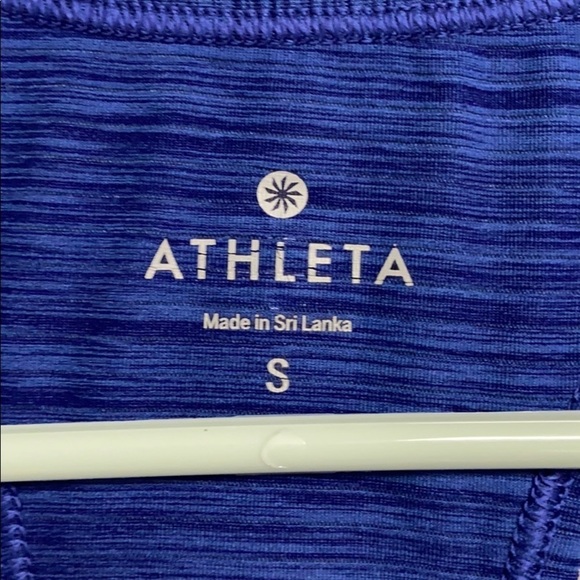 Athleta women's Blue Razor Back Workout top, Small - Picture 2 of 7
